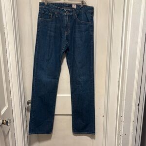 AG Adriano Goldschmied Dark Blue Protege Fit Development Straight Jeans 32 NWOT